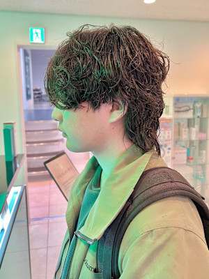 【立川】KingGnu常田風ミディアムパーマ【メンズカット】