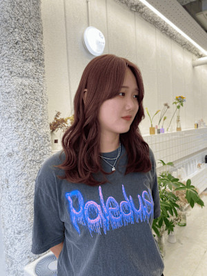 《花屋併設》ピンクブラウン