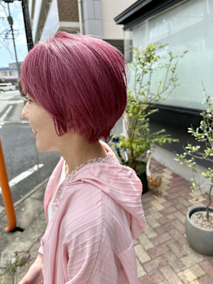 ダブルカラー　ケアブリーチ×髪質改善　半個室