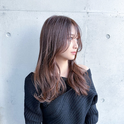 マロンベージュ　艶髪　美髪　髪質改善