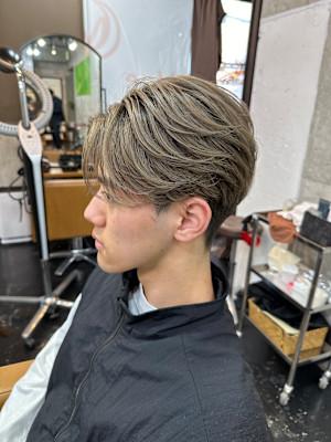 バレイヤージュ　メンズ　ハイトーン