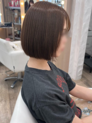 beige×顎ラインbob