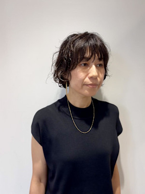 素敵なクセをいかしたマッシュボブ◎