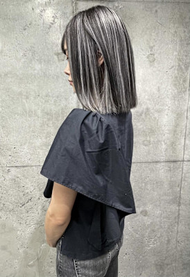 ★スクエアBobに映えるコントラストハイライト★