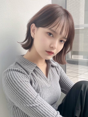 まろやかベージュ×ゆるふわヘア