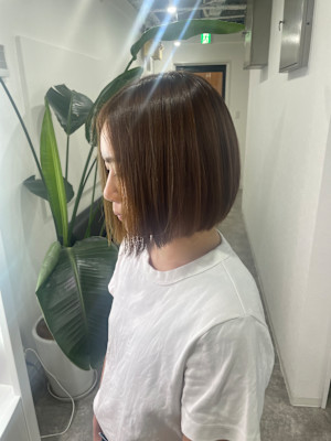 ミニボブ/ベージュカラー