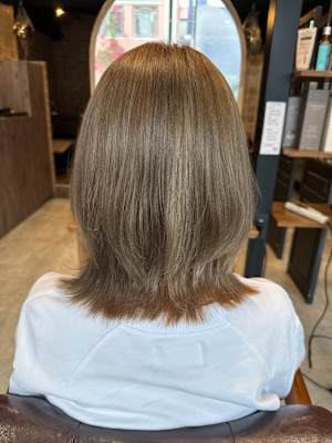 グレージュハイライト