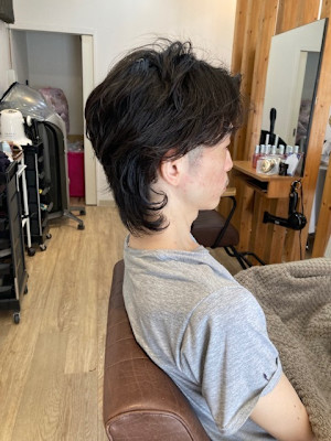 お客様髪質改善データ1380（メンズウルフ）