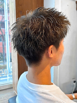 【IRIE 福岡】スパイキーショート×グレージュ