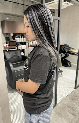 ★シルバーブラック×ホワイトシルバーハイライト★