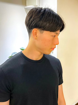 刈り上げセンターパート