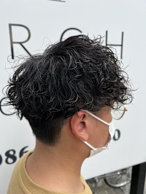 マッシュ×波巻きスパイラルパーマ