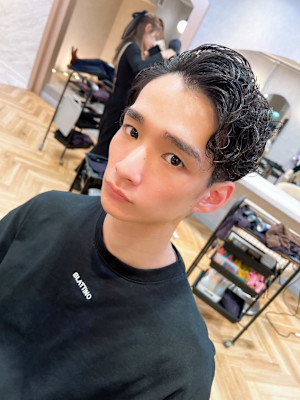 【Lond渋谷店】アップバングショートパーマ