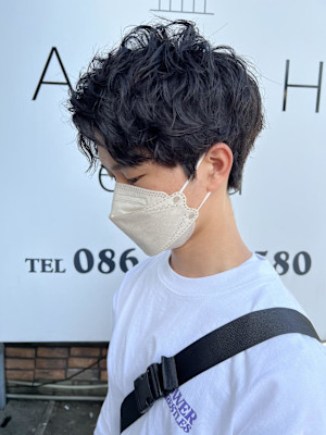 ナチュラルスタイル×癖毛