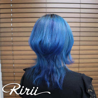 ブルーグラデーション＆髪質改善トリートメント