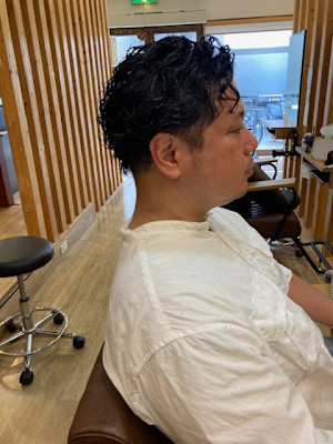 お客様髪質改善データ1382（メンズパーマ）