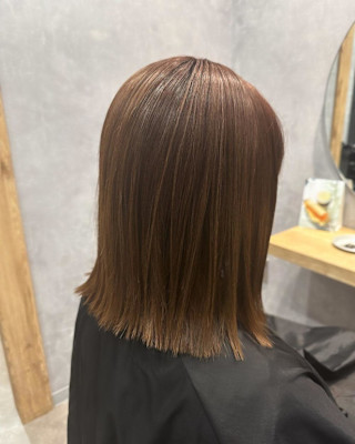 ◯パツッと長めボブ◯