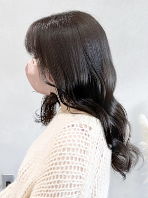 透明感カラーダークグレージュ＊エギョモリ×ヨシンモリ巻き