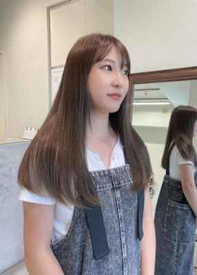 前髪/アンブレラカラー/こなれミディ/イメチェン