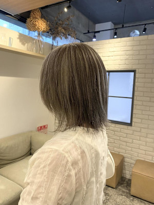 前髪/アンブレラカラー/こなれミディ/イメチェン/ウェーブ