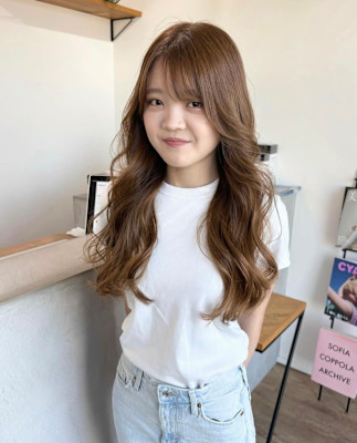 ブリーチなしハイトーンベージュカラー髪質改善トリートメント