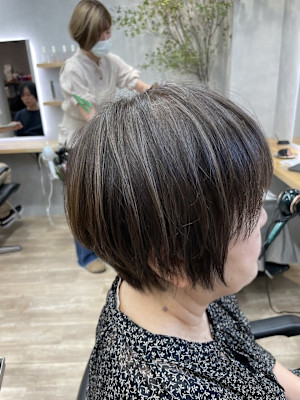 G 白髪ぼかしハイライト