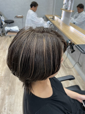 G 白髪ぼかしハイライト