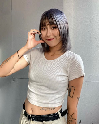 ステップボーンカットハイトーンスタイル