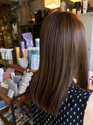 透明感の出るアッシュカラー