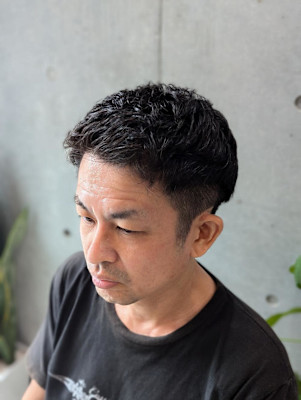 直毛イメチェン　ツーブロ「ヒートカール」