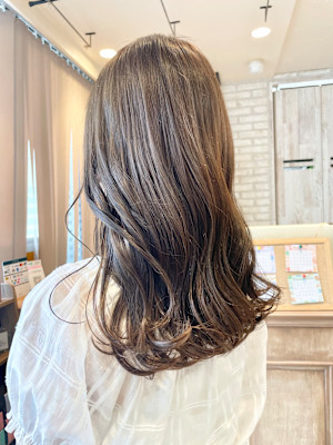 ブリーチなしベージュ系カラー