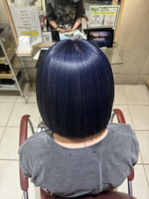 色落ちグレー系ネイビーカラー