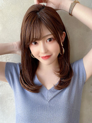 30代/40代/レイヤーカット/前髪/イメチェン/韓国ヘア