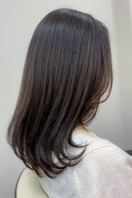 20代30代大人美人小顔ブリーチなし韓国ヘアブラック