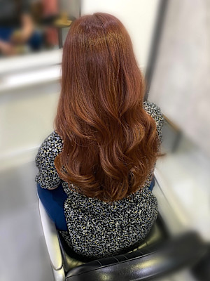 【SOLVER 南】ブリーチなしピンクブラウン