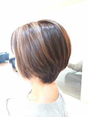 白髪ぼかしハイライト