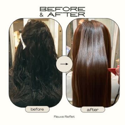 縮毛矯正METEOストレート「before/after」