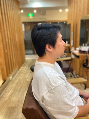 お客様髪質改善データ1385（刈り上げないショート）