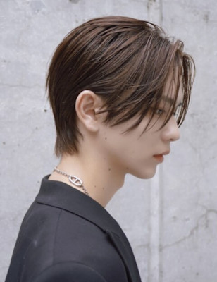 【メンズセンターパートスタイル】