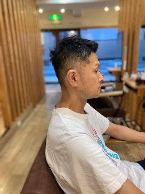 お客様髪質改善データ1386（ソフトモヒカン）