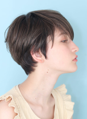 40代50代小顔前髪イメチェンアンブレラカラーショート