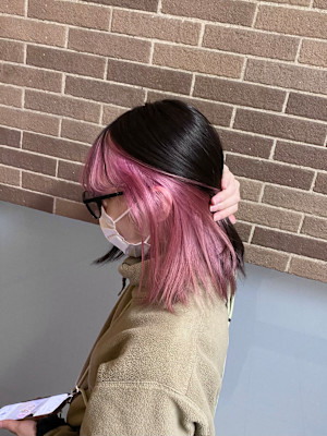 ペールピンク/インナーカラー