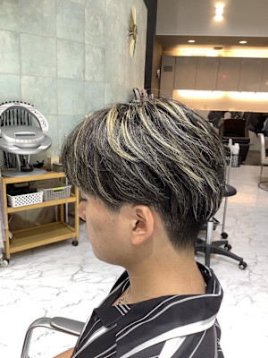 センターパート　ハイライト