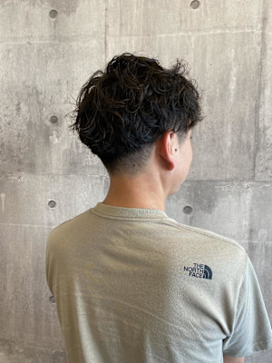 マッシュ×ツイストスパイラルパーマ