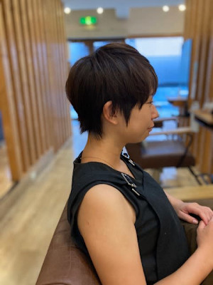 お客様髪質改善データ1387（モーブグレージュ）