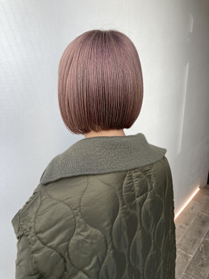 デザインカラー/レイヤーカット/ウェットヘア/オリーブベージ