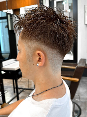 【IRIE 福岡】スパイキーショート×フェードスタイル