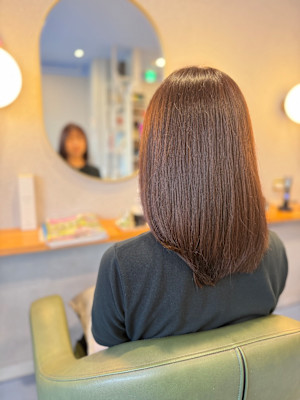 #こなれミディ　#ミディアム　#モーブピンク