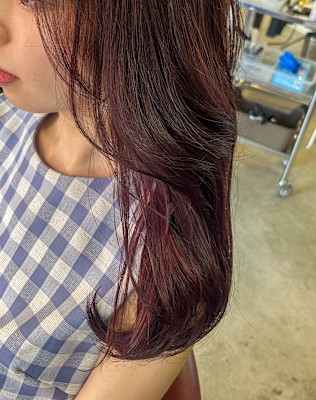 ロングレイヤー×レッドカラー