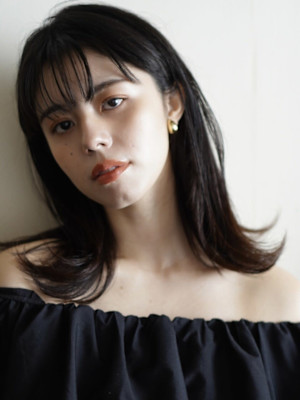 【arts新宿】前髪ありモテレイヤー外ハネミディアムヘア